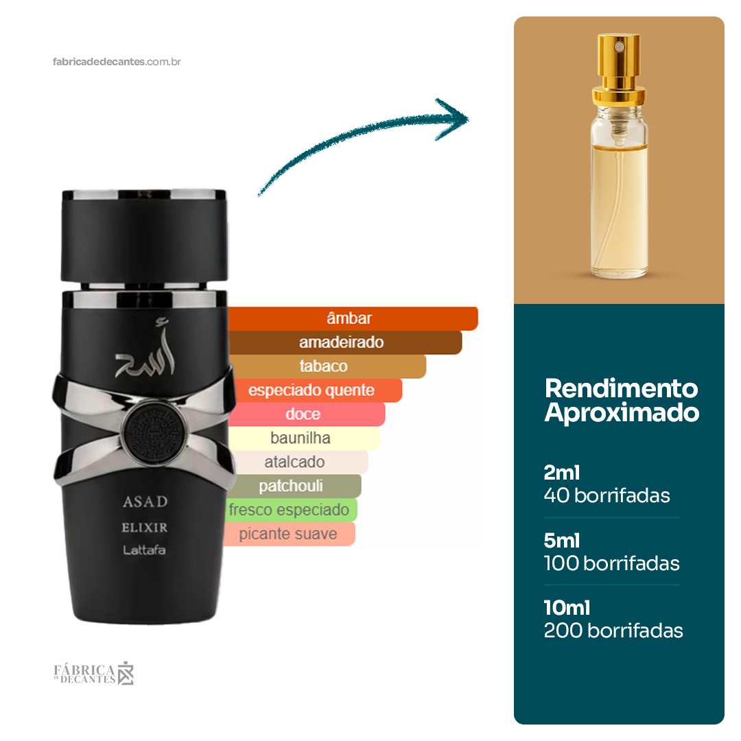 (Decant) Asad Elixir Perfumes Masculino