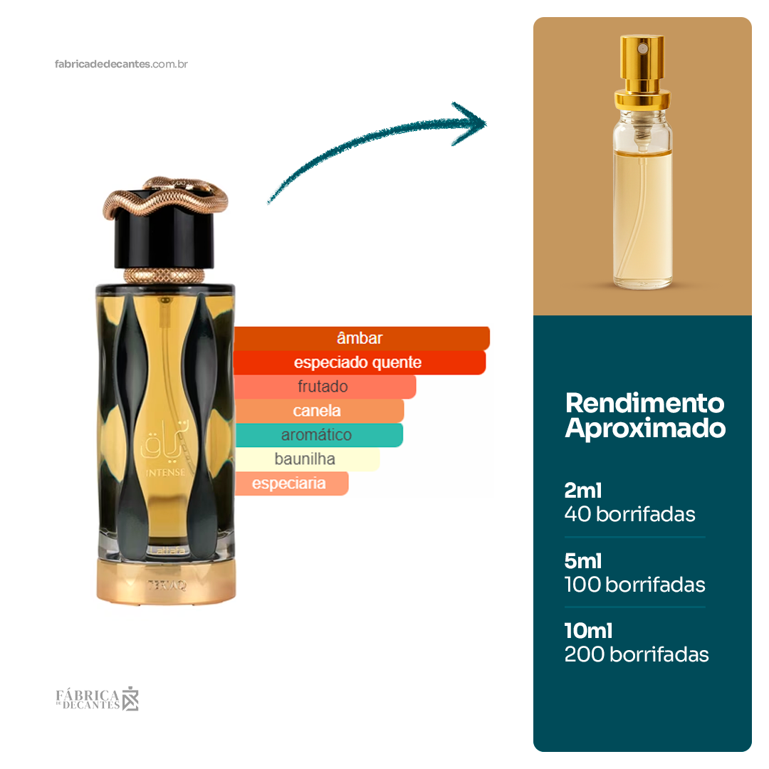 (Decant) Teriaq Intense Perfumes Compartilhável