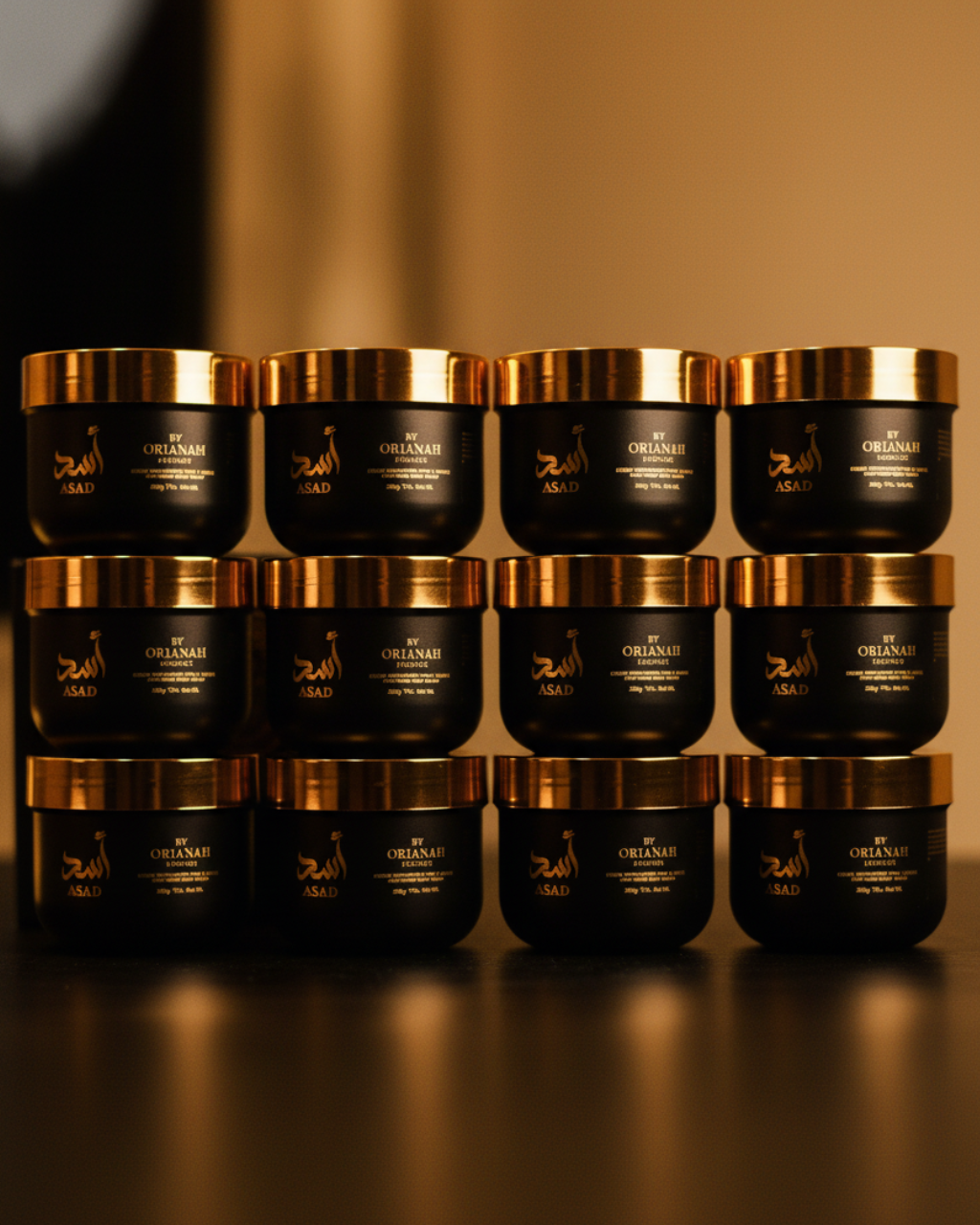 KIT C/ 12 CREMES - HIDRATANTE PERFUMADO ASAD BY ORIANAH ESSENCE 200G