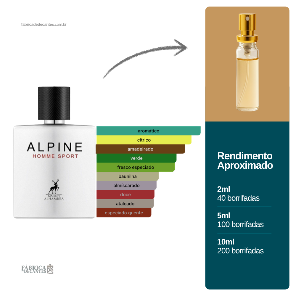 (Decant) Alpine Homme Sport Maison Alhambra Masculino