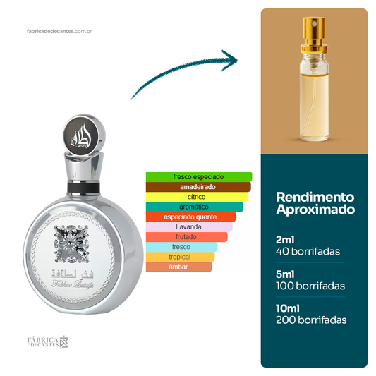 (Decant)Fakhar Platin Perfumes Compartilhável