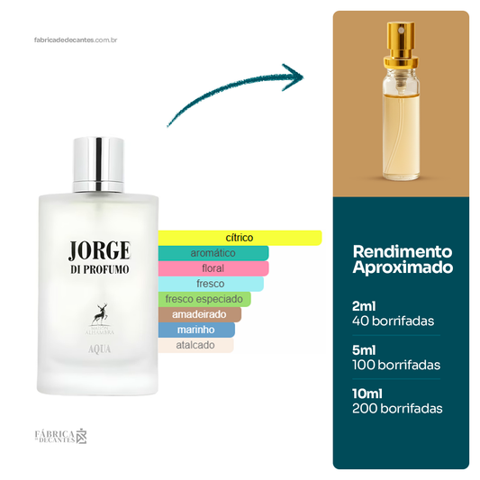 (Decant) Jorge di Profumo Aqua Maison Alhambra Masculino