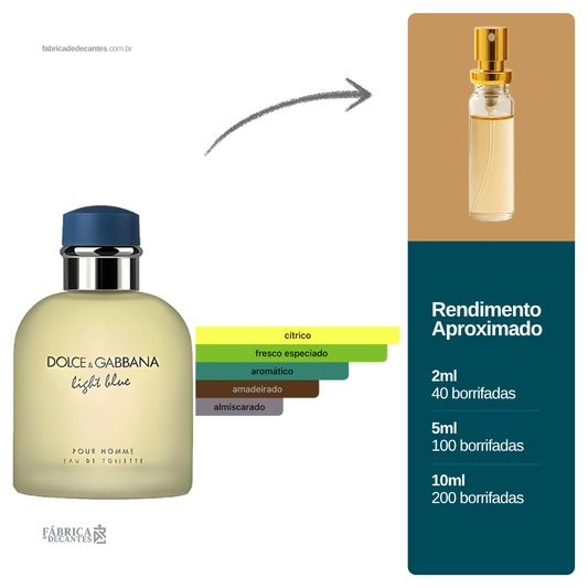 (Decant) Light Blue pour Homme Dolce&Gabbana Masculino