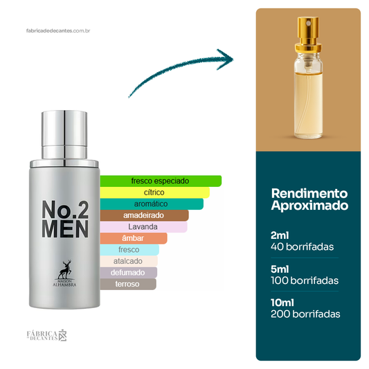 (Decant) No. 2 Men Maison Alhambra Masculino