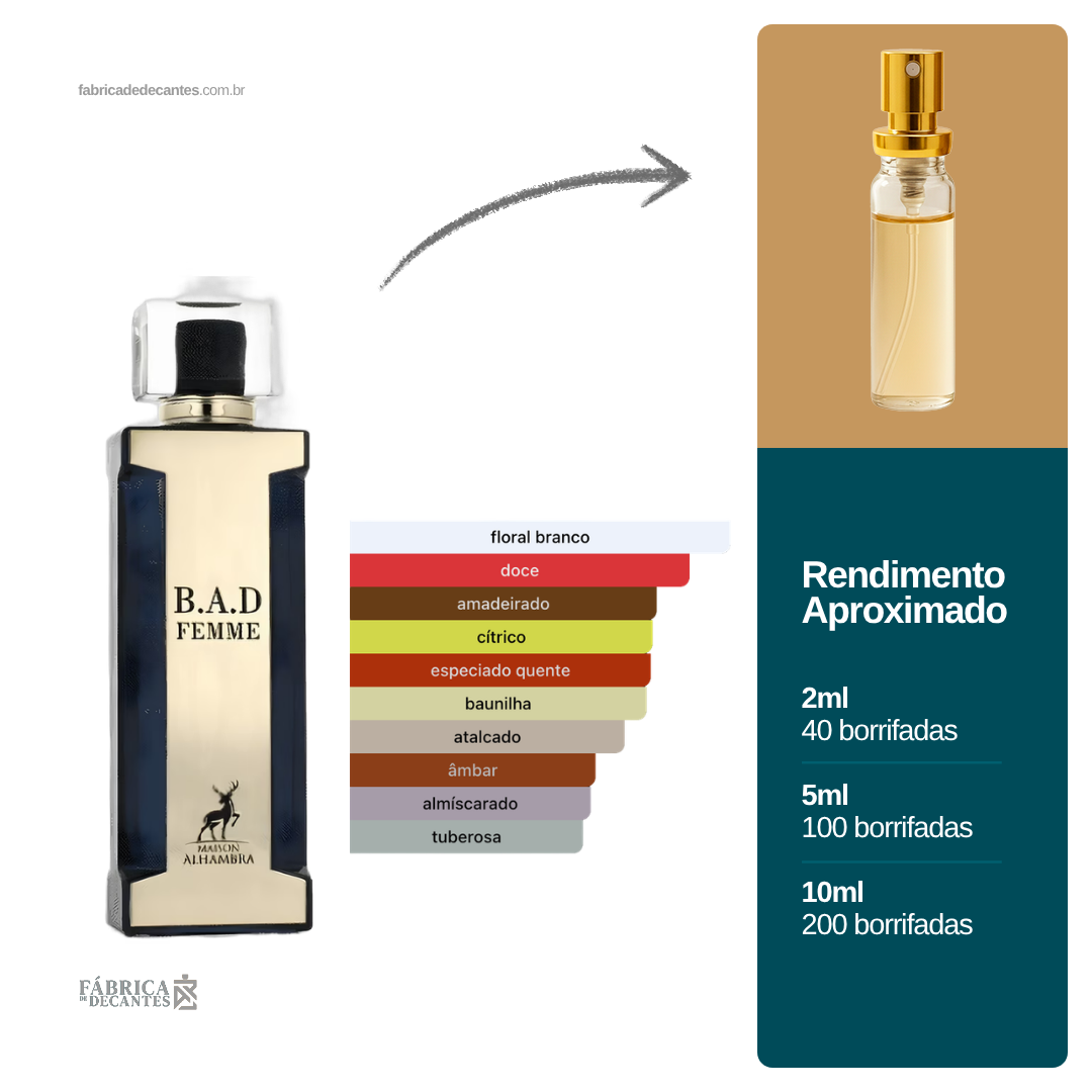 (Decant) B.A.D. Femme Maison Alhambra Feminino