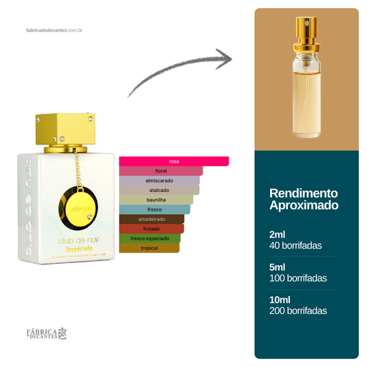 (Decant) Club de Nuit White Imperiale Armaf Feminino