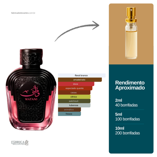 (Decant) Watani Pink Al Wataniah Feminino
